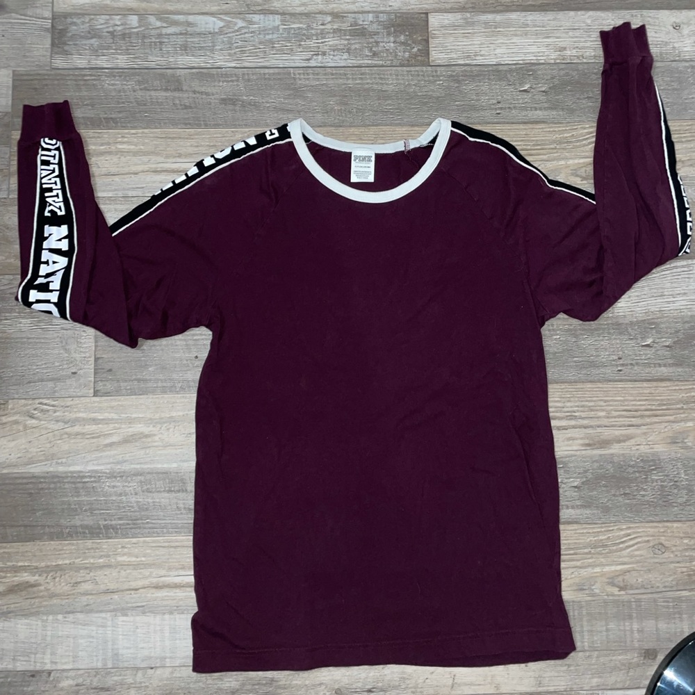 Pink Nation Maroon long sleeve